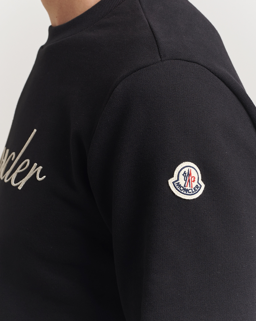 Herren | Pullover | Moncler | Lettering Sweatshirt Black