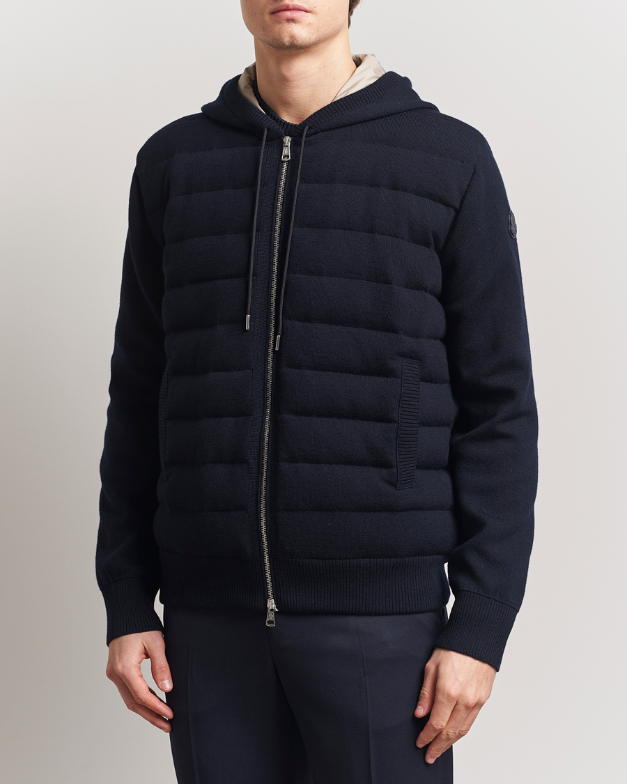 Herren | Pullover | Moncler | Hooded Zip Cardigan Navy