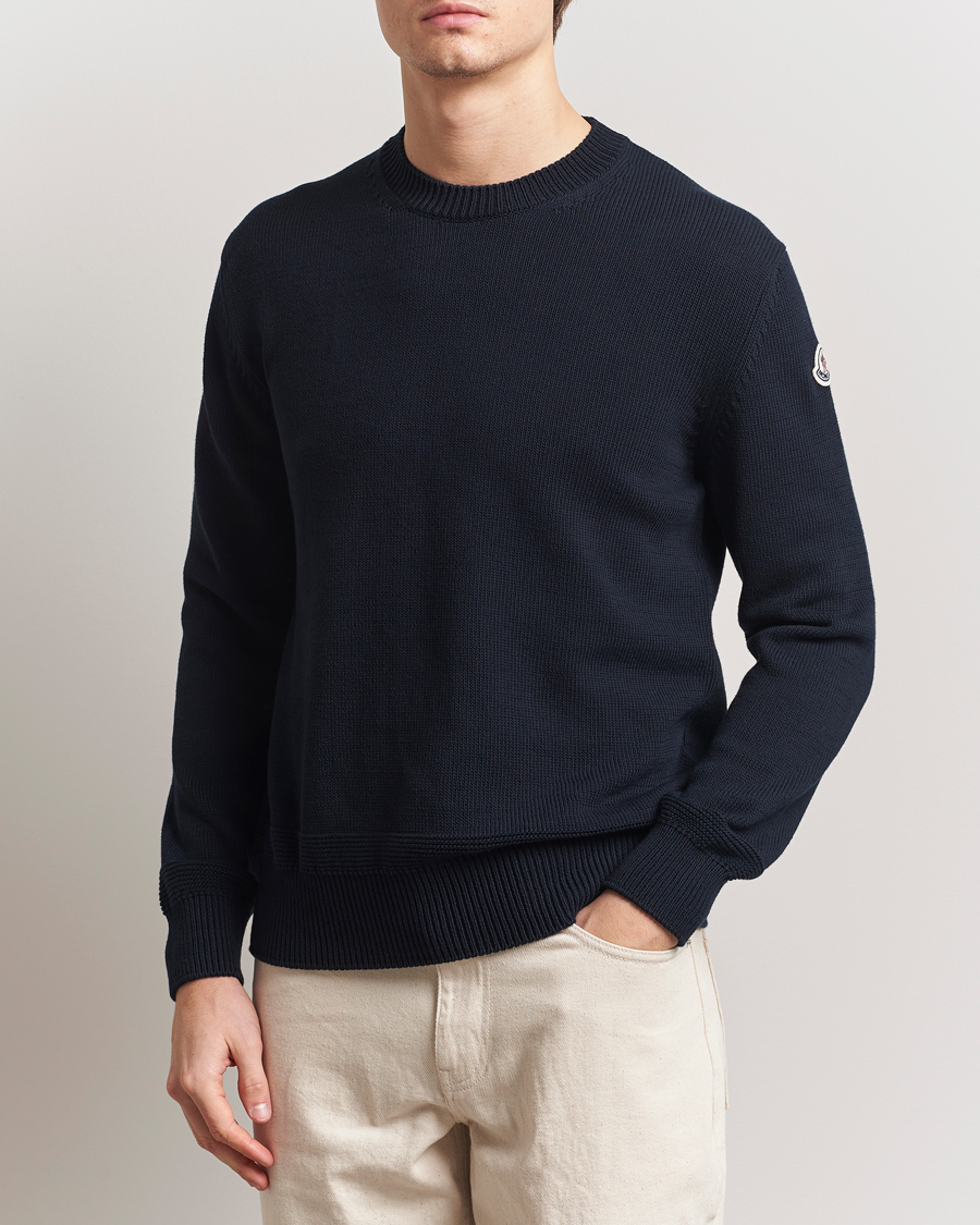 Herren | Pullover | Moncler | Crew Neck Sweater Navy