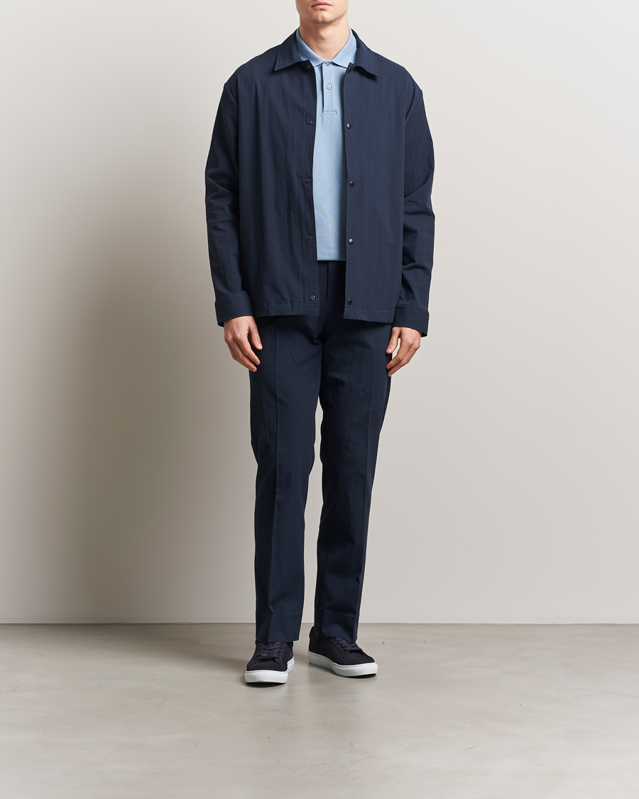 Herren | Hosen | J.Lindeberg | Dropper Seersucker Pants Navy