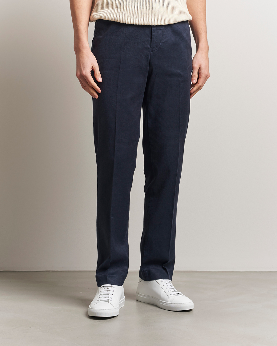 Herren | Hosen | J.Lindeberg | Lois Linen Stretch Pants Navy