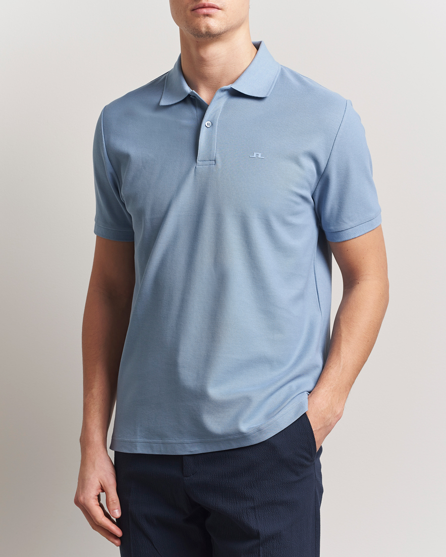 Herren | Poloshirts | J.Lindeberg | Rudy Polo Pique Rain Washed