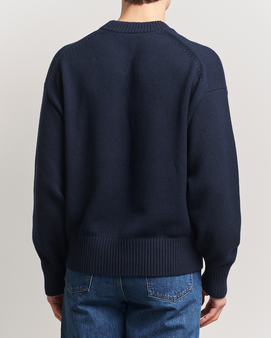 Herren | Pullover | J.Lindeberg | Eddy Cotton/Wool Crewneck Navy