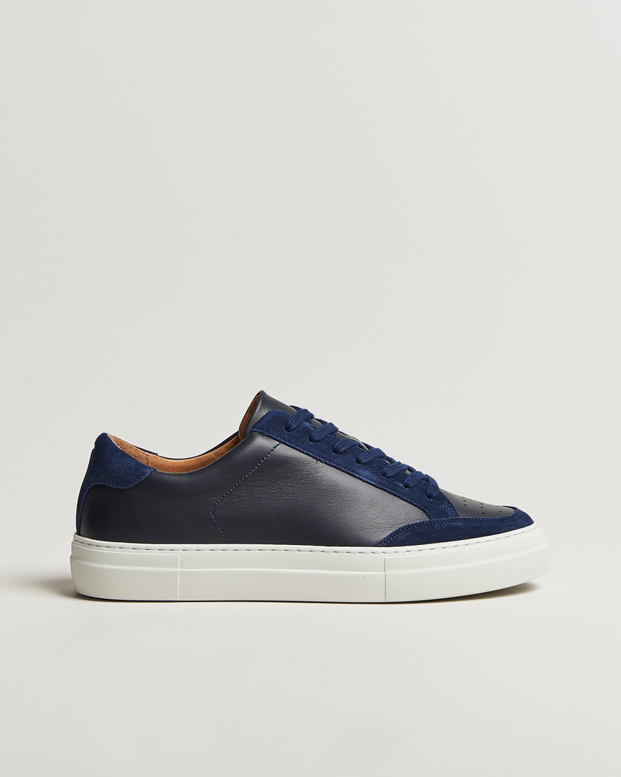 Herren | Sneaker | J.Lindeberg | Art Signature Leather Sneaker Navy
