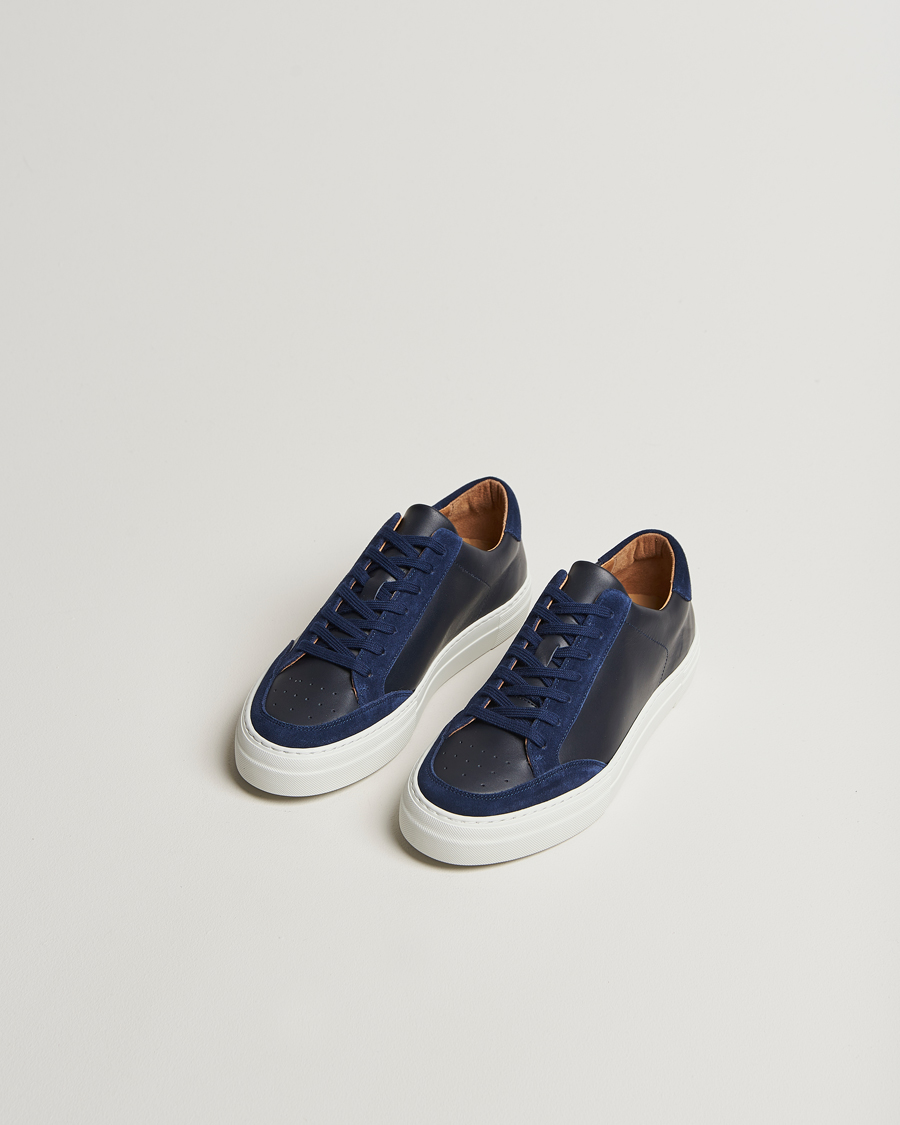 Herren | Sneaker | J.Lindeberg | Art Signature Leather Sneaker Navy