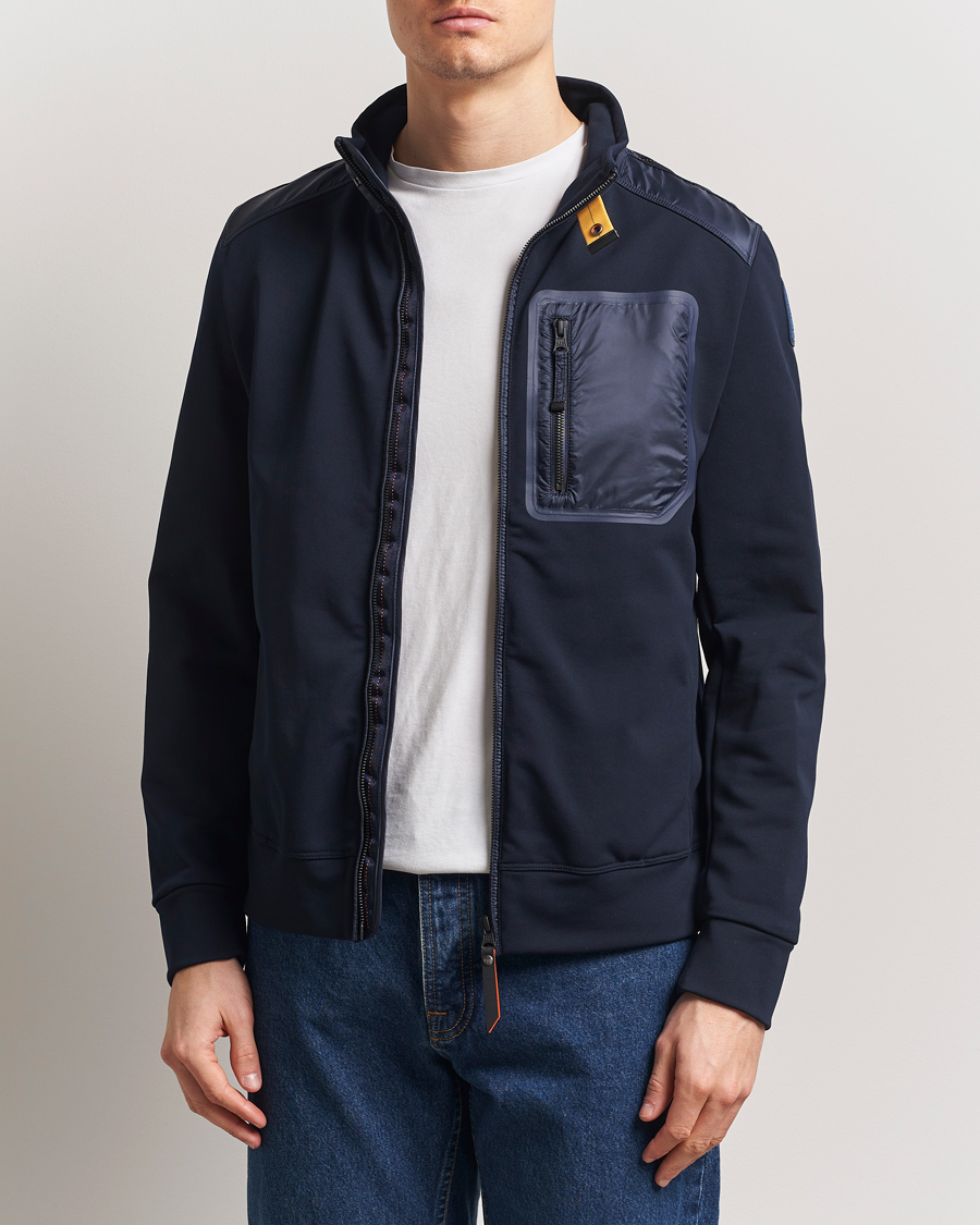 Herren | Jacken | Parajumpers | London Hybrid Fleece Jacket Blue Navy