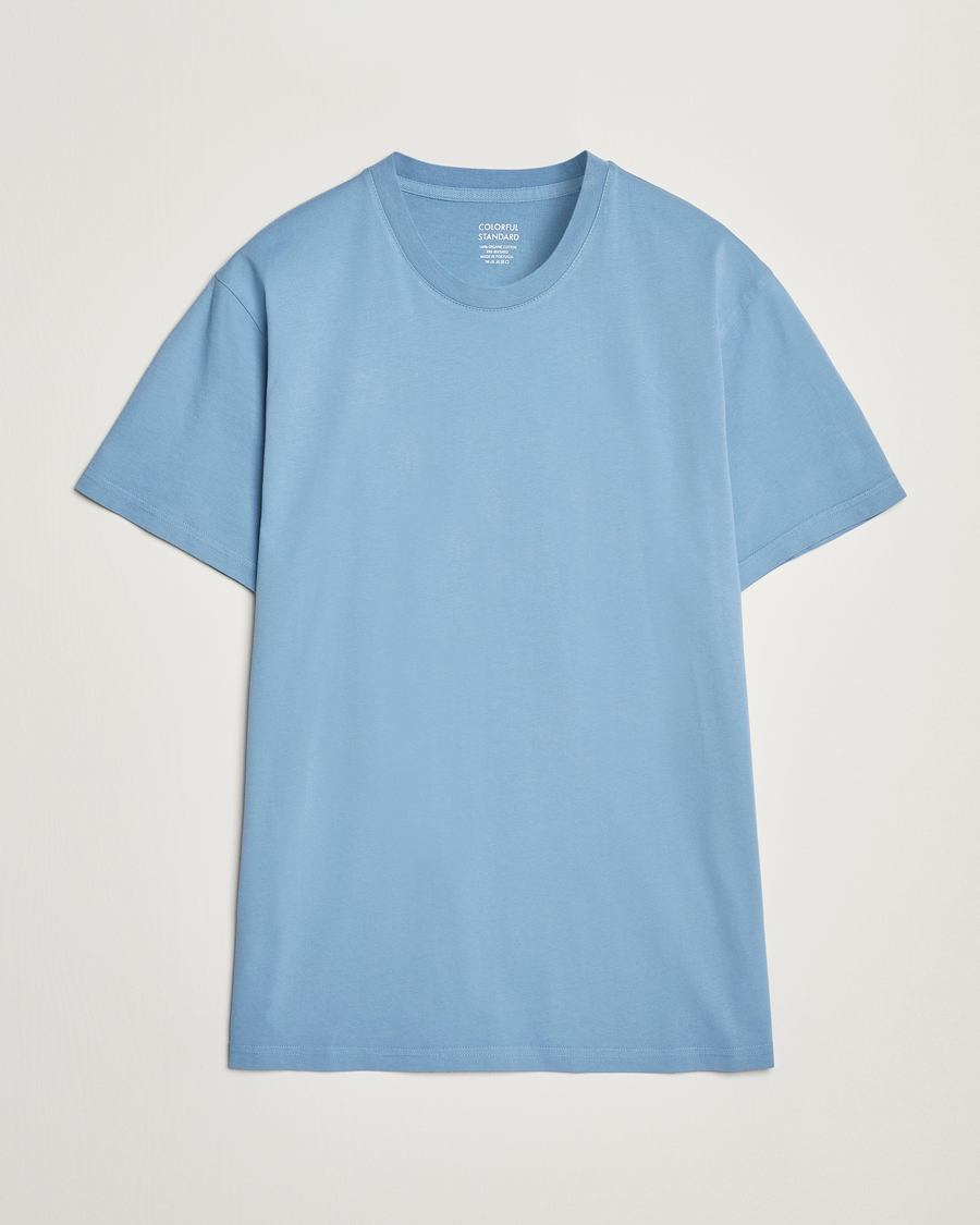Herren | T-Shirts | Colorful Standard | Classic Organic T-Shirt Seaside Blue