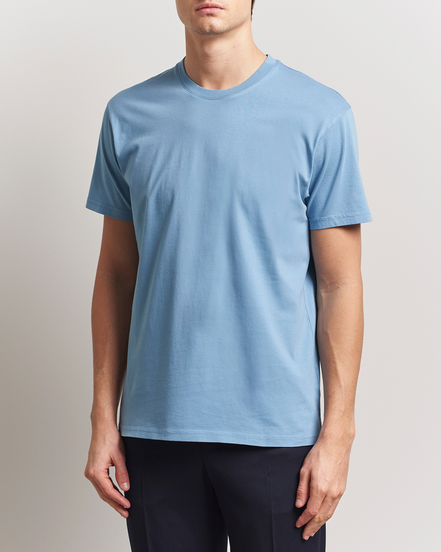 Herren | T-Shirts | Colorful Standard | Classic Organic T-Shirt Seaside Blue