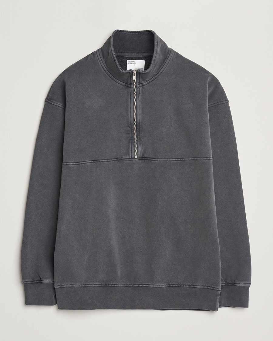 Herren | Pullover | Colorful Standard | Classic Organic Half-Zip Faded Black