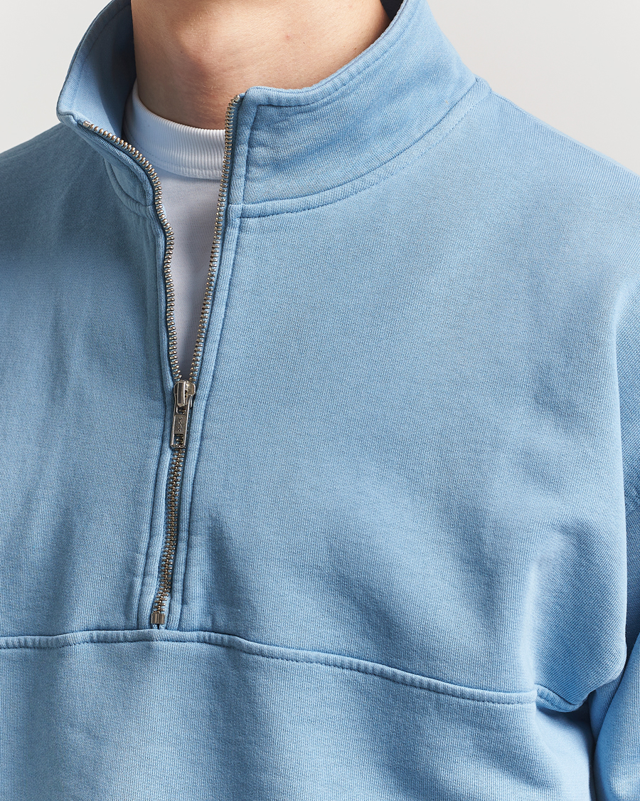 Herren | Pullover | Colorful Standard | Classic Organic Half-Zip Seaside Blue