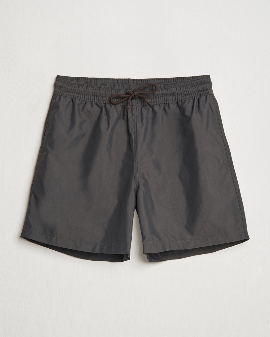 Herren | Badehosen | Colorful Standard | Classic Organic Swim Shorts Lava Grey