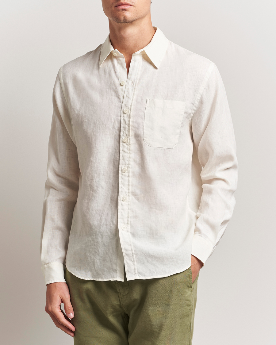 Herren | Hemden | Colorful Standard | Garment Dyed Linen Shirt Ivory White