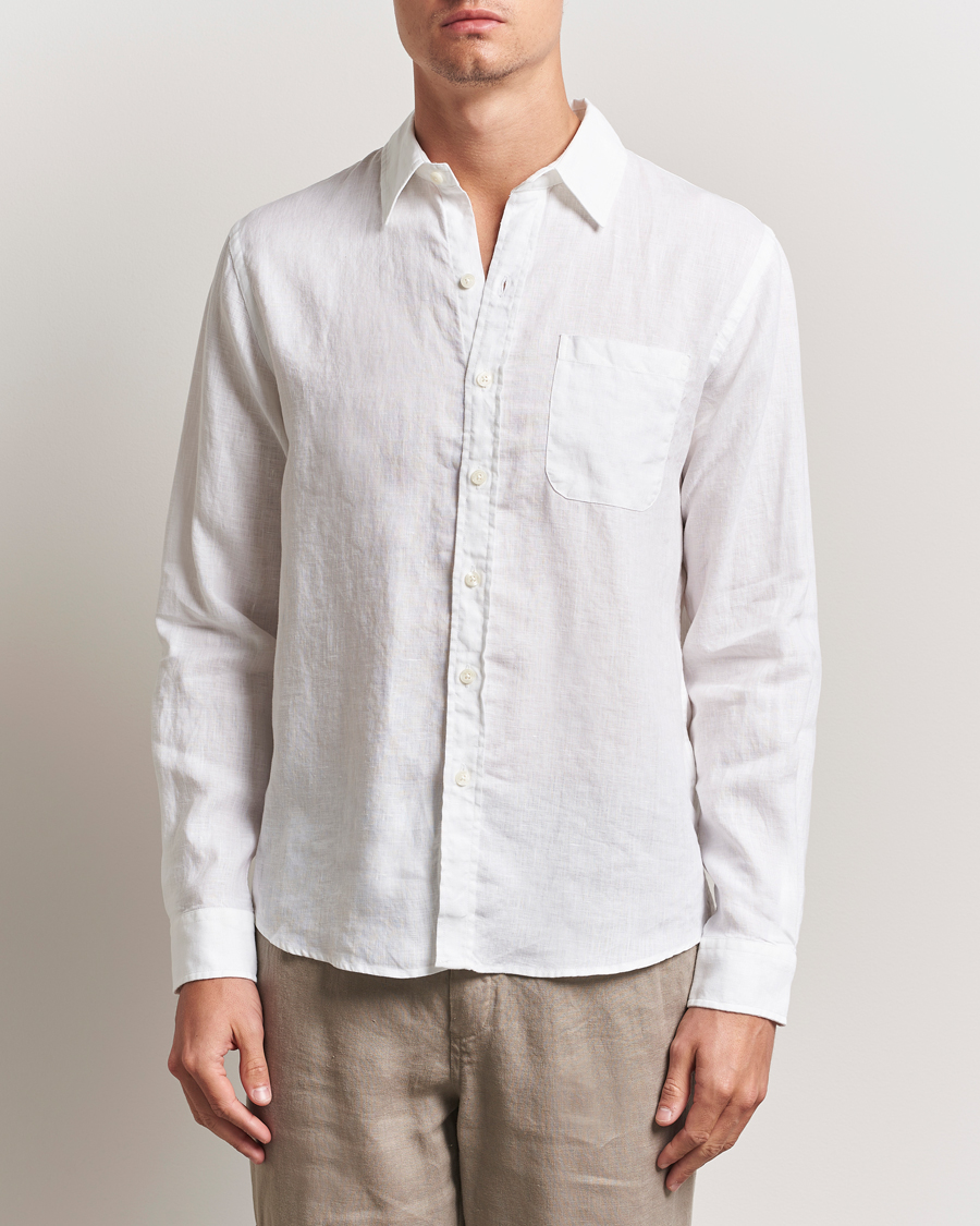 Herren | Hemden | Colorful Standard | Garment Dyed Linen Shirt Optical White