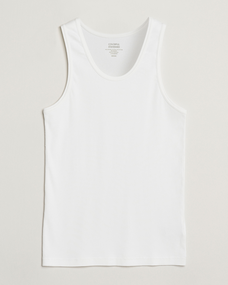 Herren | T-Shirts | Colorful Standard | Organic Rib Tank Top Optical White
