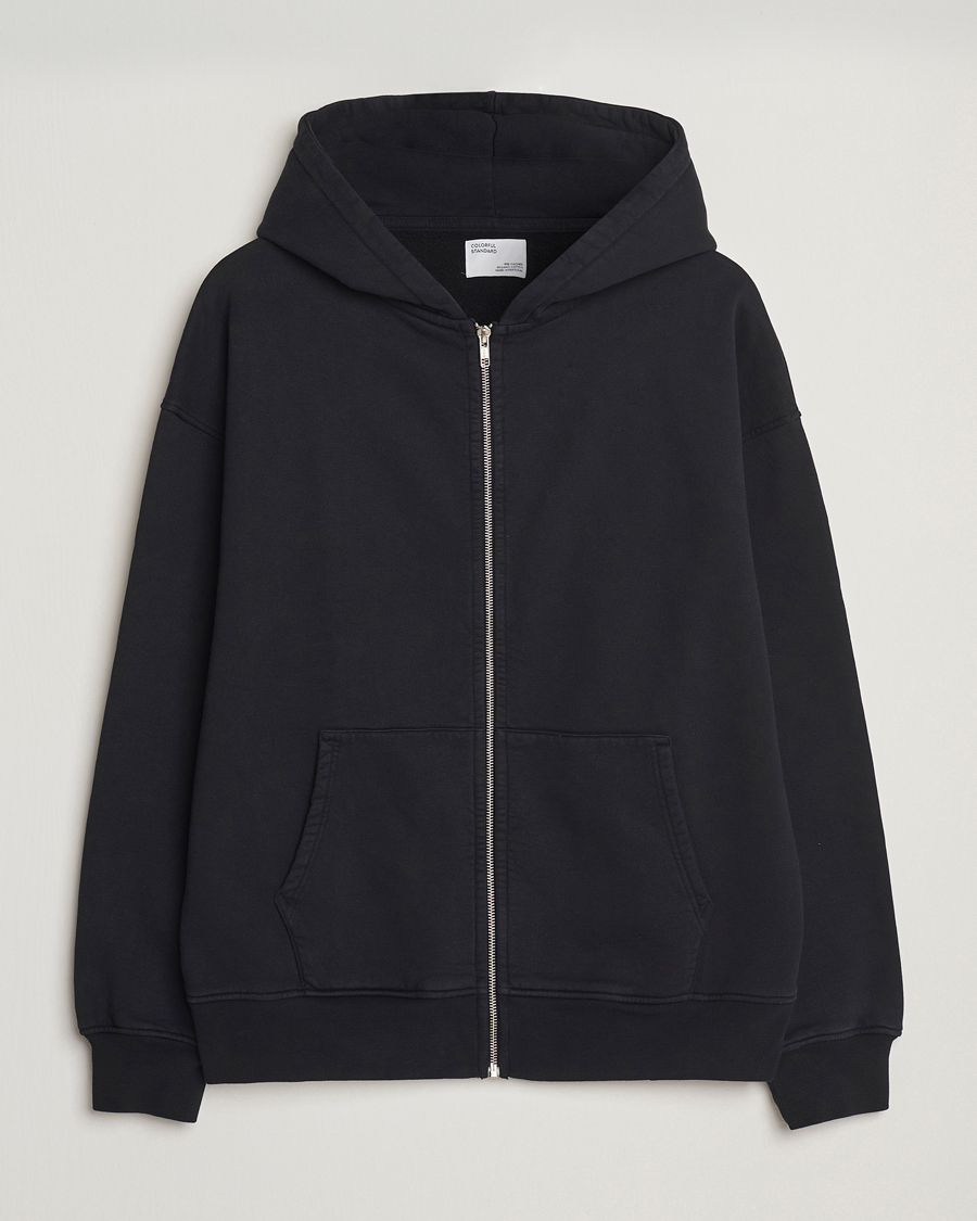 Herren | Pullover | Colorful Standard | Organic Full Zip Hoodie Deep Black