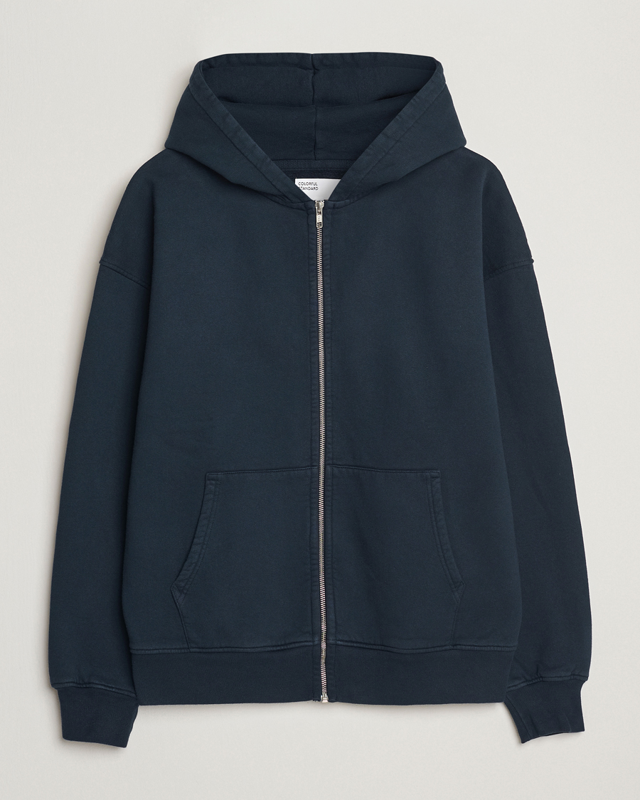 Herren | Pullover | Colorful Standard | Classic Organic Full Zip Hoodie Navy Blue