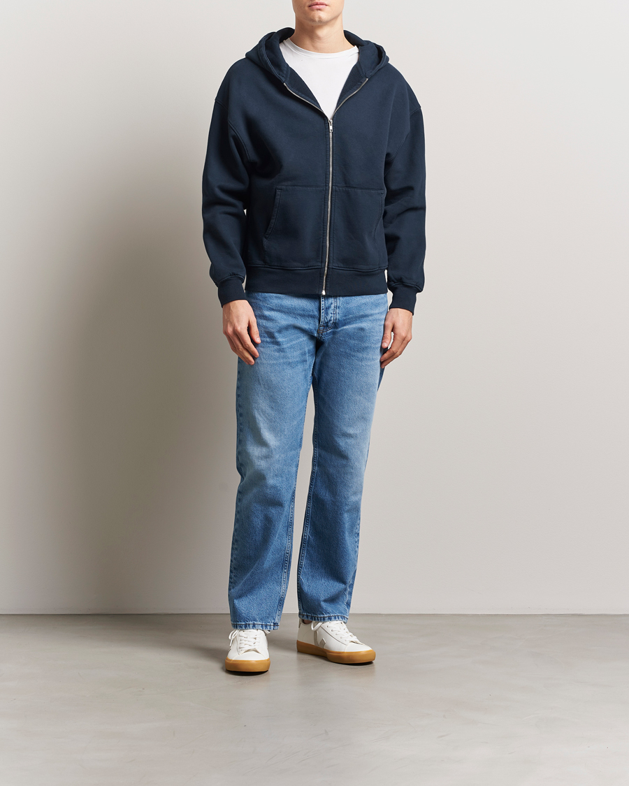Herren | Pullover | Colorful Standard | Classic Organic Full Zip Hoodie Navy Blue
