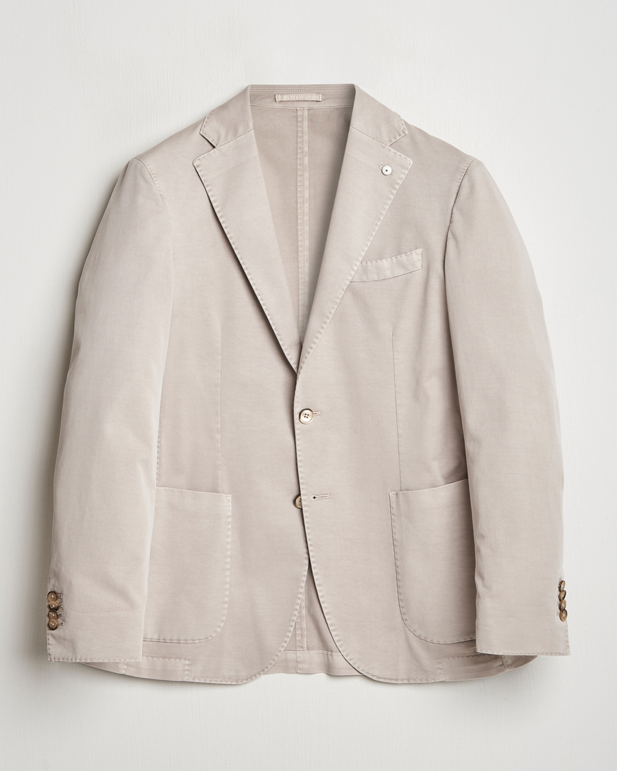 Herren | Sakkos | L.B.M. 1911 | Jack Regular Fit Cotton Stretch Blazer Beige