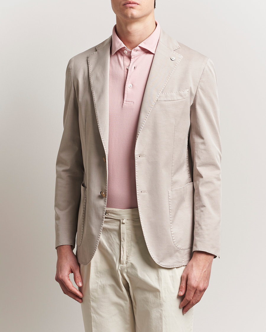 Herren | Sakkos | L.B.M. 1911 | Jack Regular Fit Cotton Stretch Blazer Beige