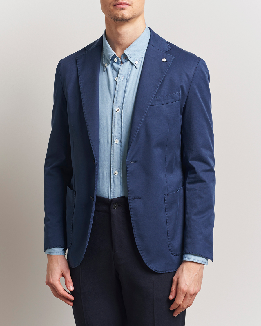 Herren | Sakkos | L.B.M. 1911 | Jack Regular Fit Cotton Stretch Blazer Navy