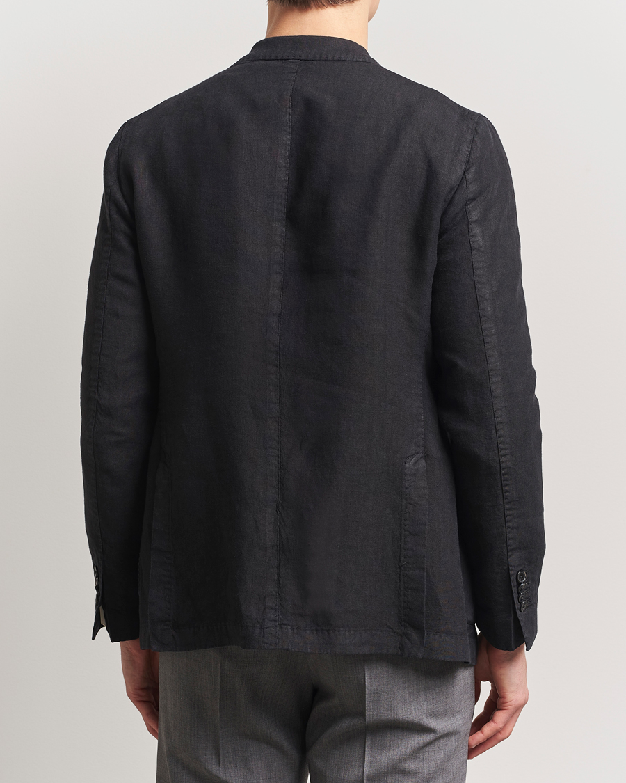 Herren | Sakkos | L.B.M. 1911 | Jack Regular Fit Linen Blazer Black