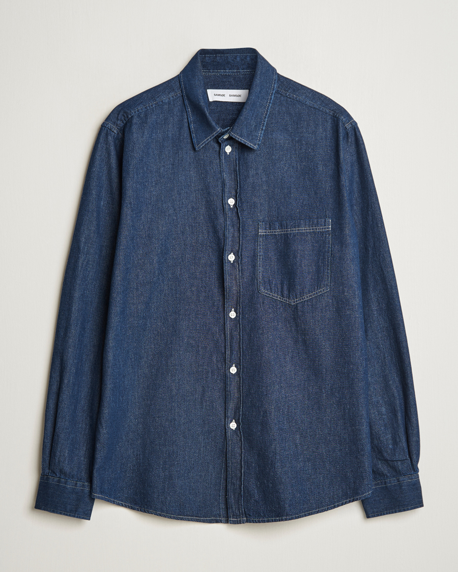 Herren | Hemden | Samsøe Samsøe | Ryan Chambray Shirt Salute Blue