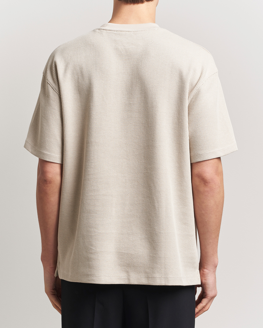 Herren | T-Shirts | HUGO | Waffle Crew Neck T-Shirt Open White