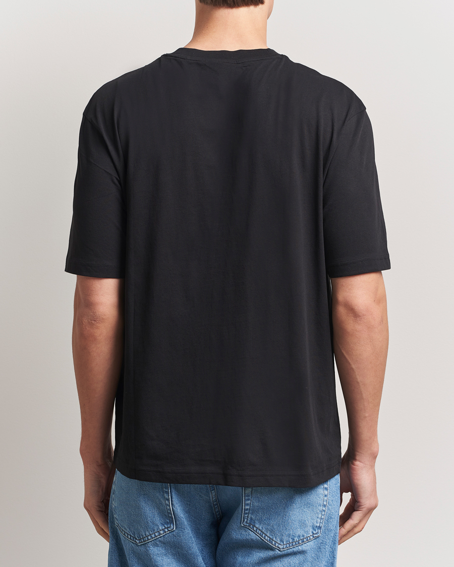 Herren | T-Shirts | HUGO | Nugibol 3D Logo Crew Neck T-Shirt Black