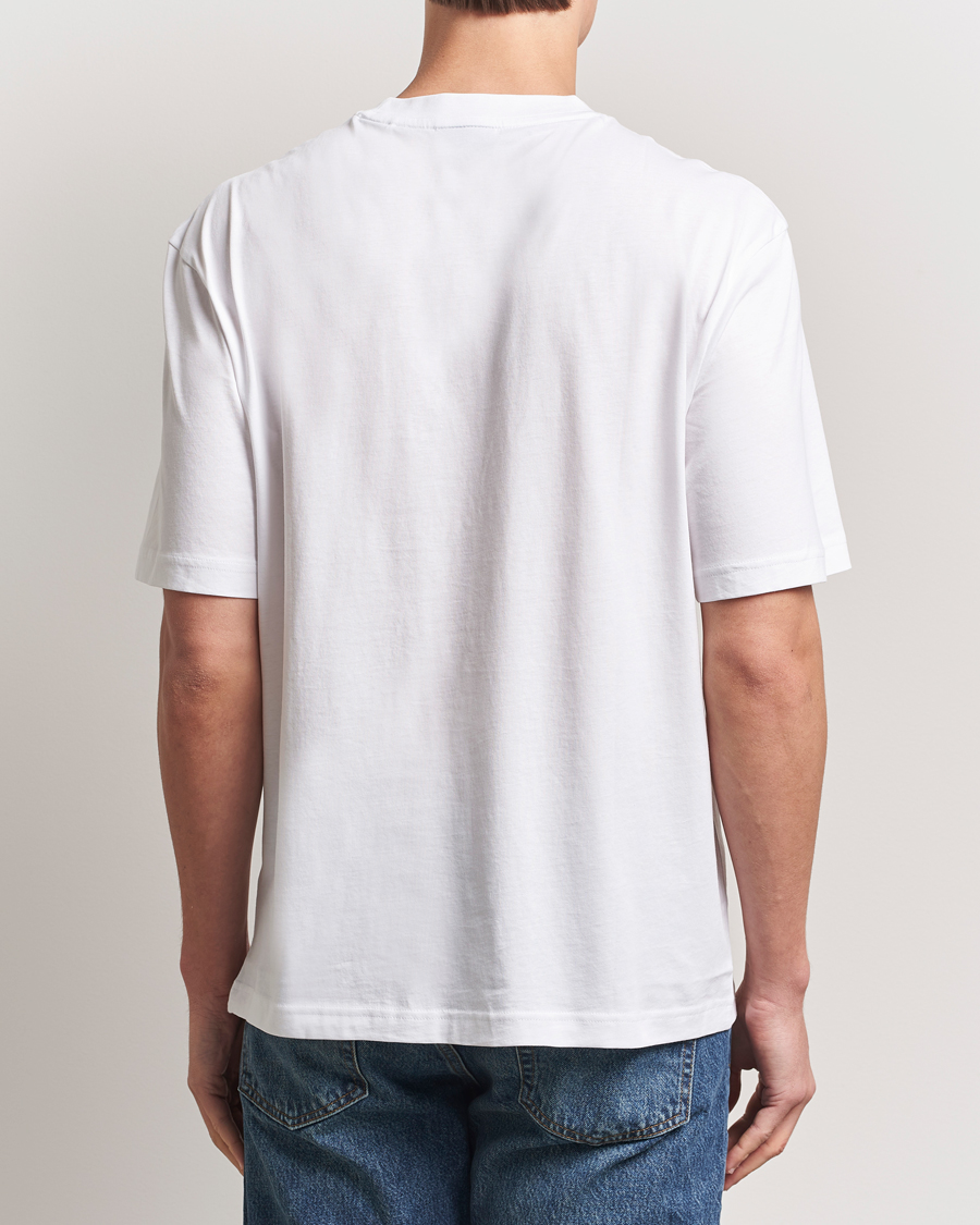 Herren | T-Shirts | HUGO | Nugibol 3D Logo Crew Neck T-Shirt White