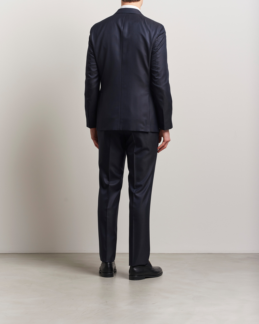 Herren | Anzüge | BOSS CAMEL | Harvers Cotton/Silk Suit Dark Blue