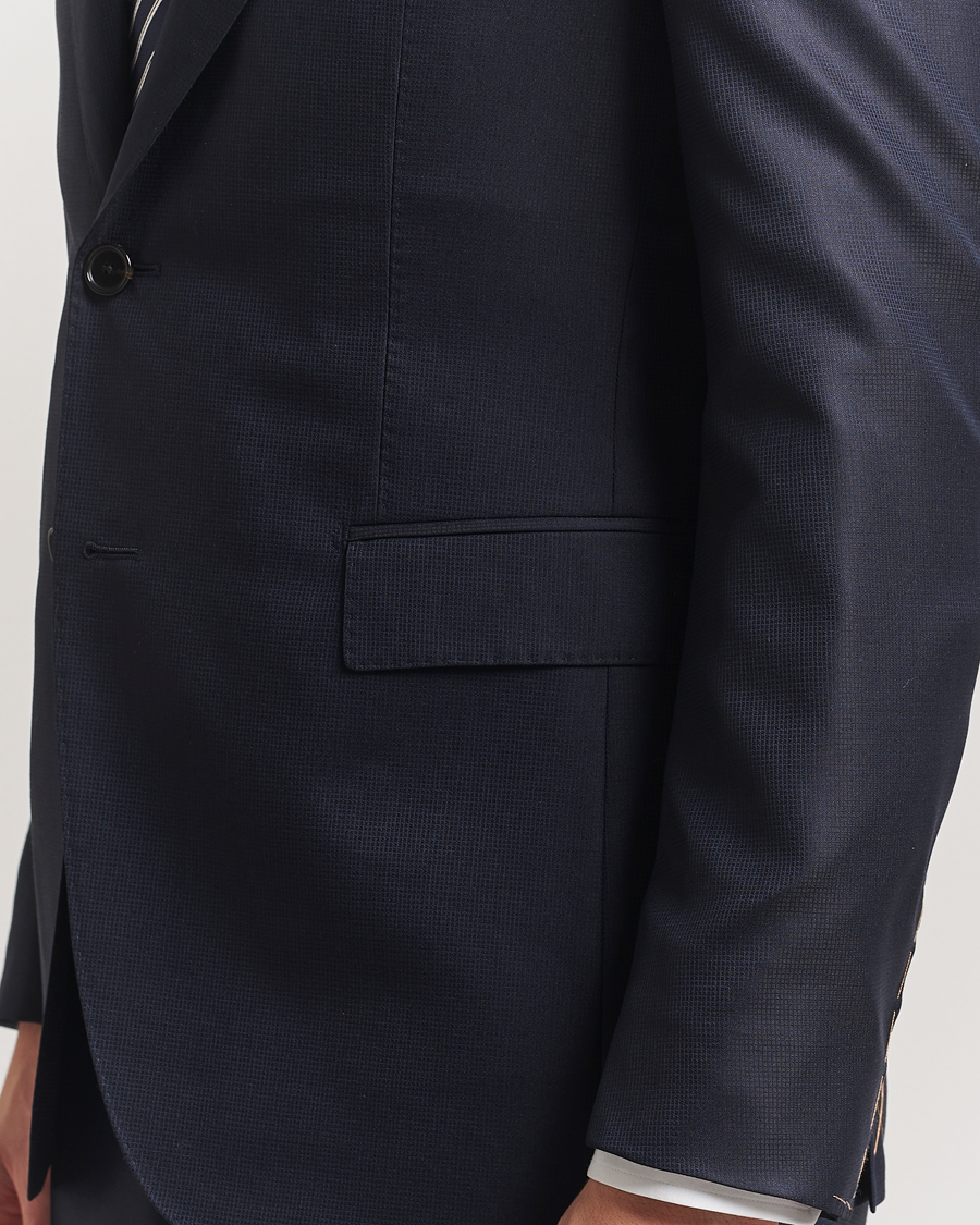 Herren | Anzüge | BOSS CAMEL | Harvers Cotton/Silk Suit Dark Blue