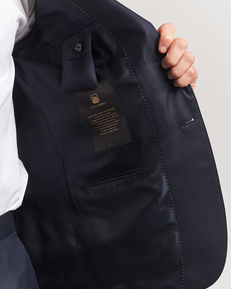 Herren | Anzüge | BOSS CAMEL | Harvers Cotton/Silk Suit Dark Blue
