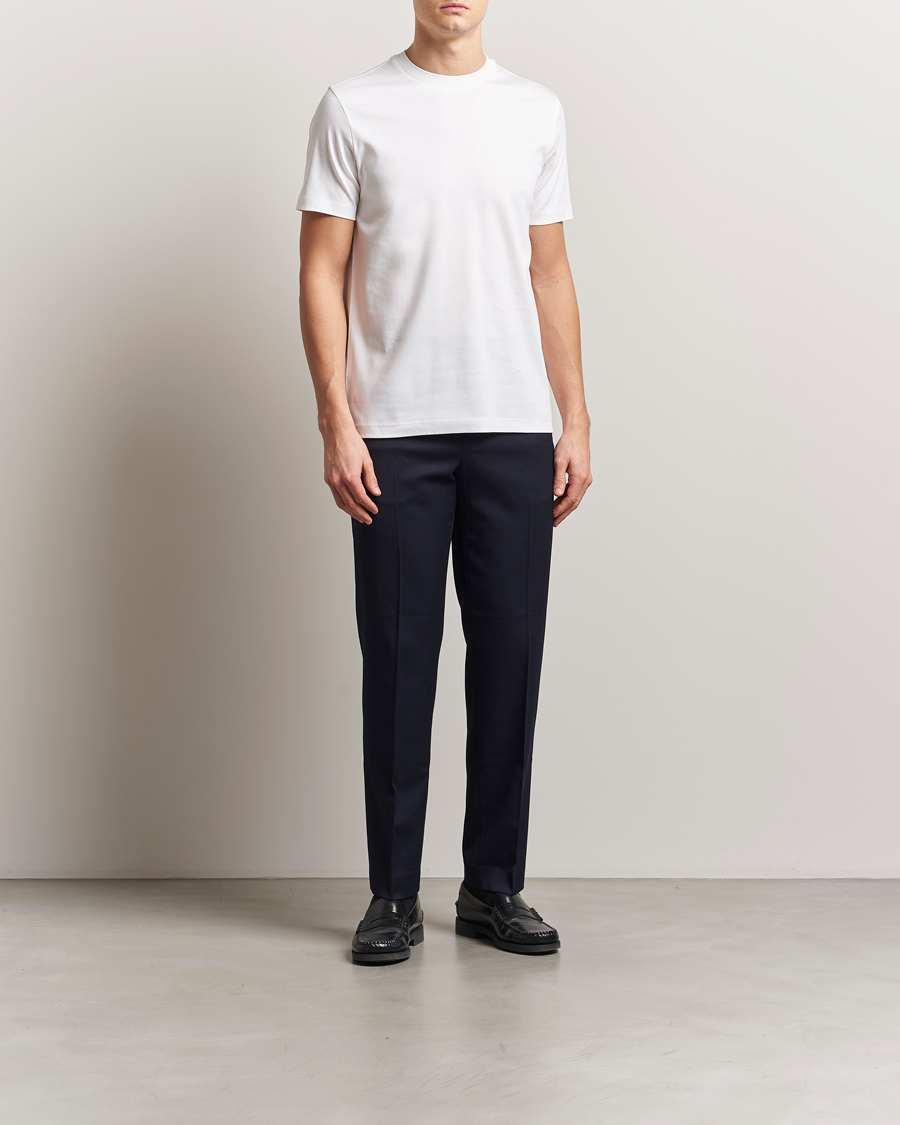 Herren | T-Shirts | BOSS CAMEL | Tesar Cotton Knitted T-Shirt White