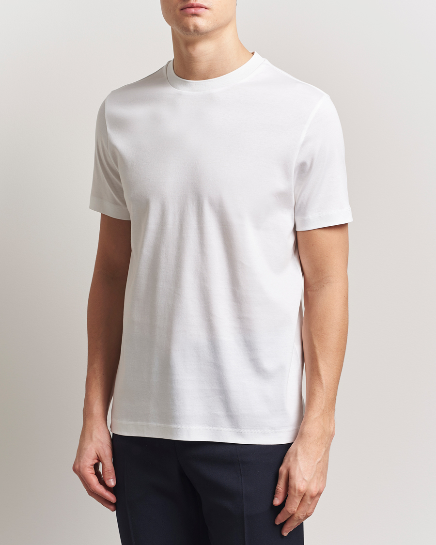 Herren | T-Shirts | BOSS CAMEL | Tesar Cotton Knitted T-Shirt White