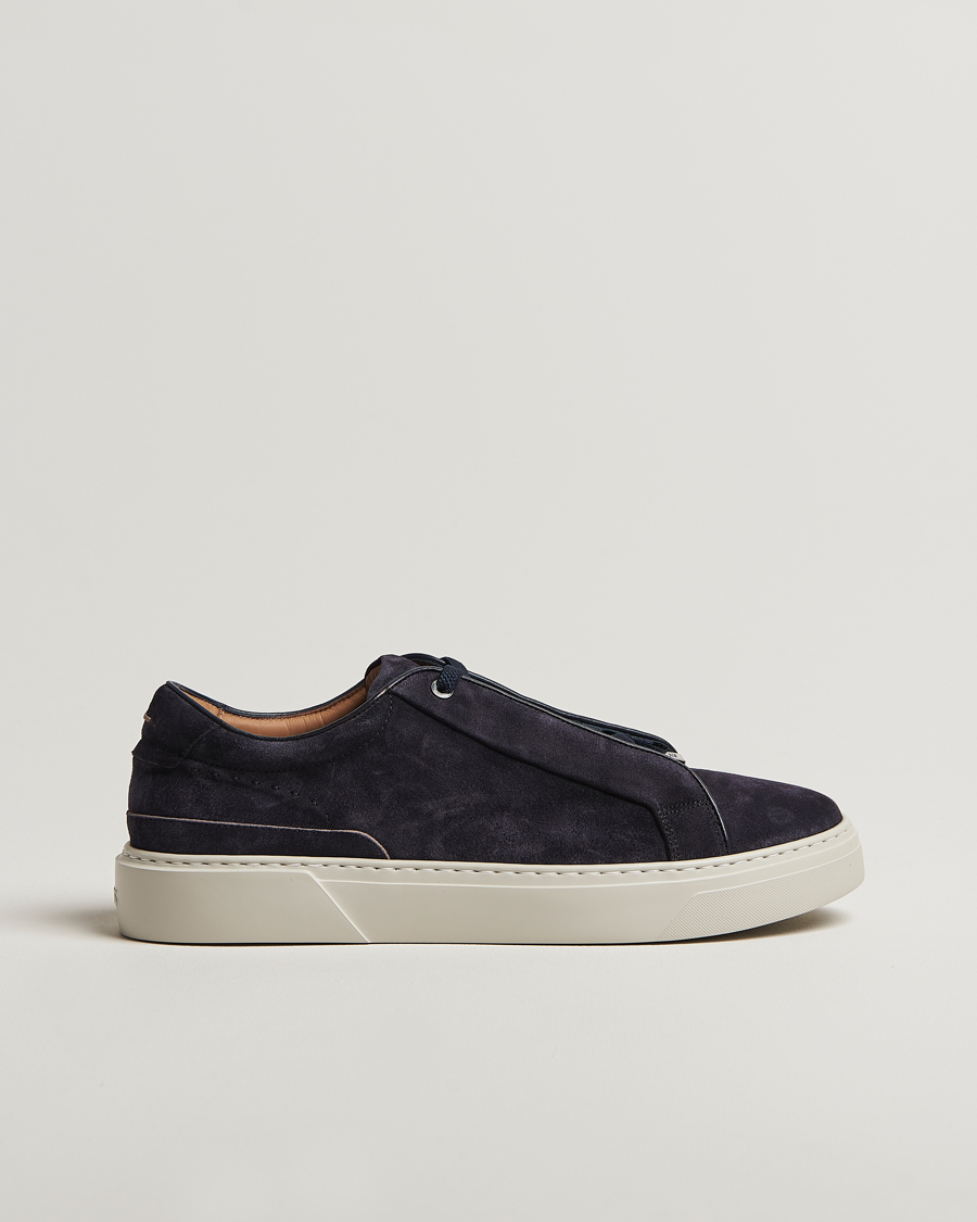 Herren | Sneaker | BOSS CAMEL | Gary Suede Sneaker Dark Blue