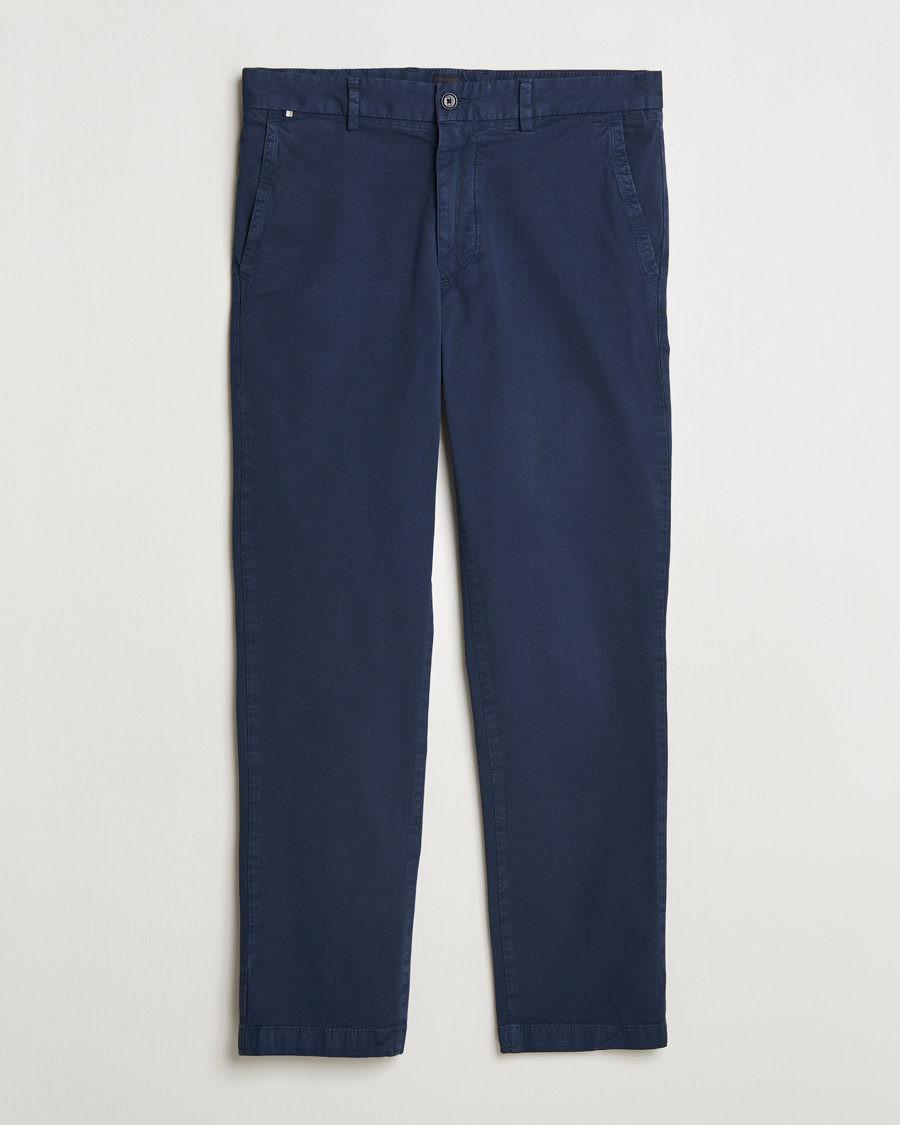 Herren | Hosen | BOSS BLACK | Kaiton Structured Cotton Pants Dark Blue
