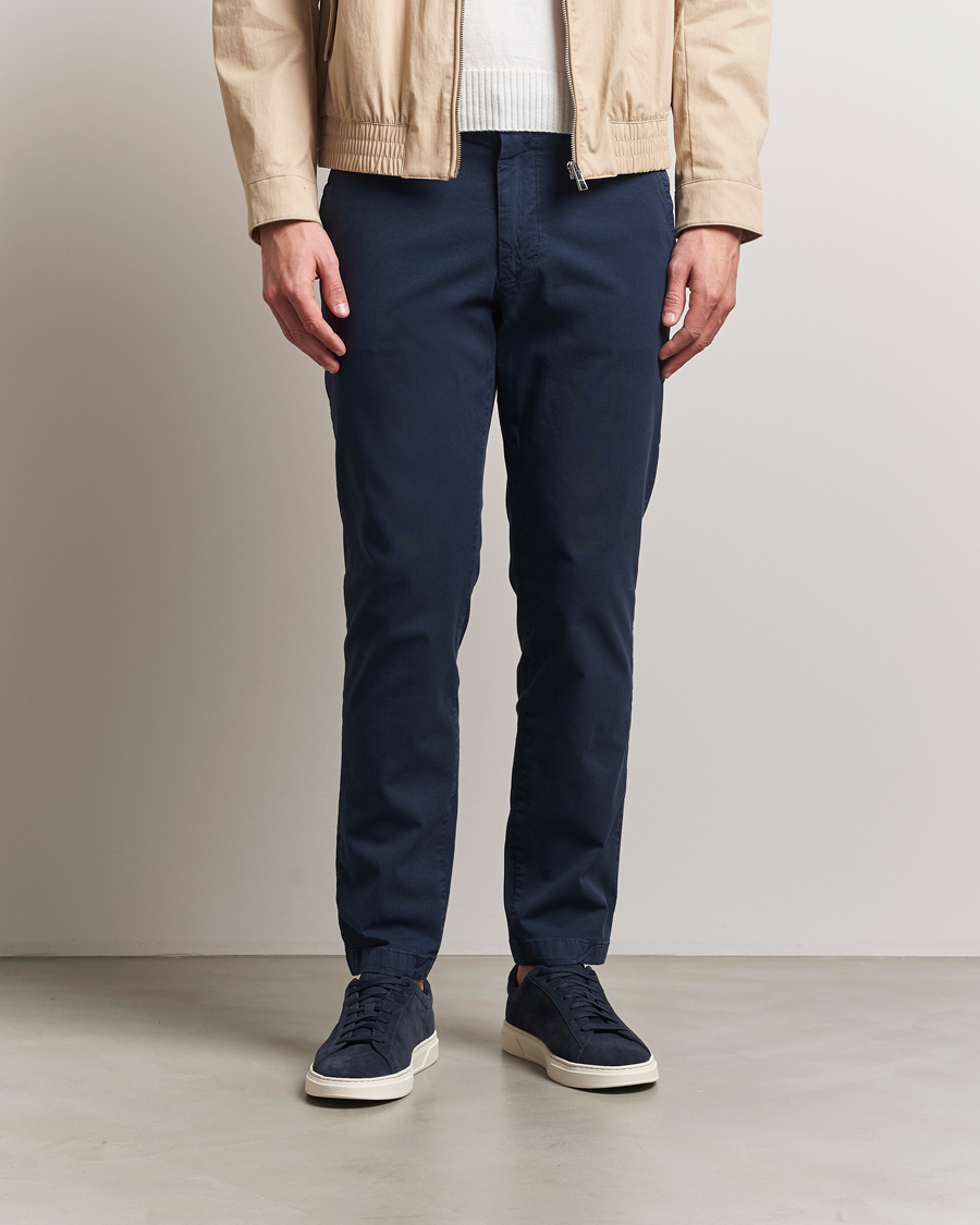 Herren | Hosen | BOSS BLACK | Kaiton Structured Cotton Pants Dark Blue