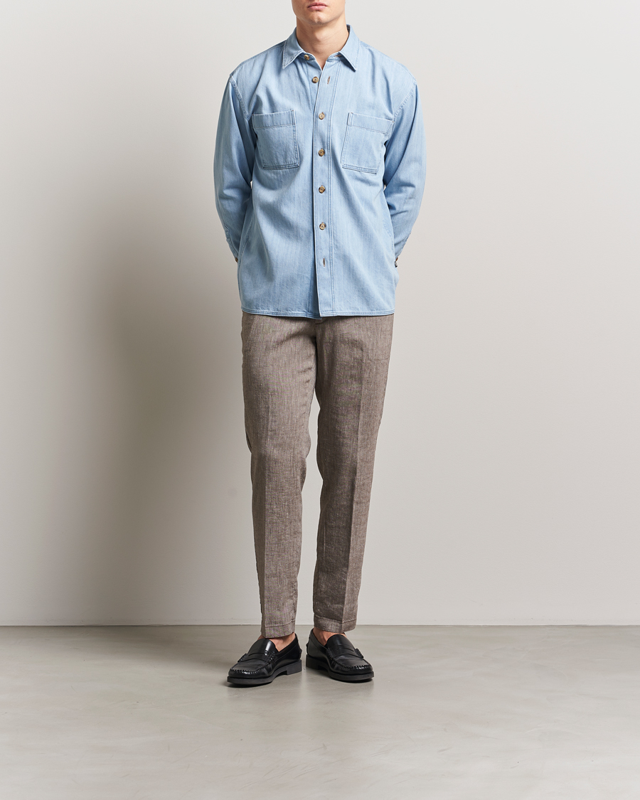 Herren | Hemden | BOSS BLACK | Cory Denim Overshirt Light Blue