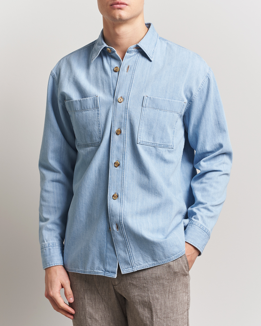 Herren | Hemden | BOSS BLACK | Cory Denim Overshirt Light Blue