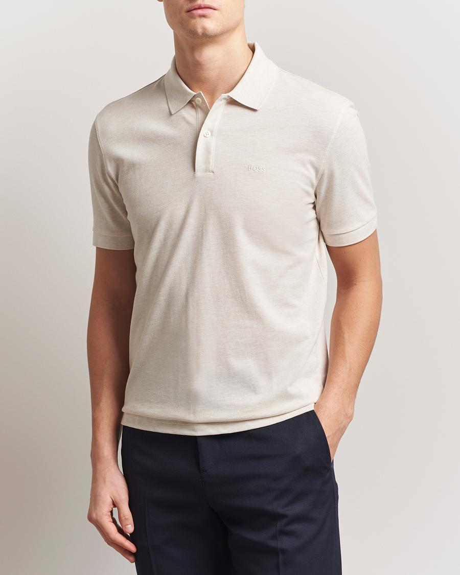 Herren | Poloshirts | BOSS BLACK | Pallas Polo Open White