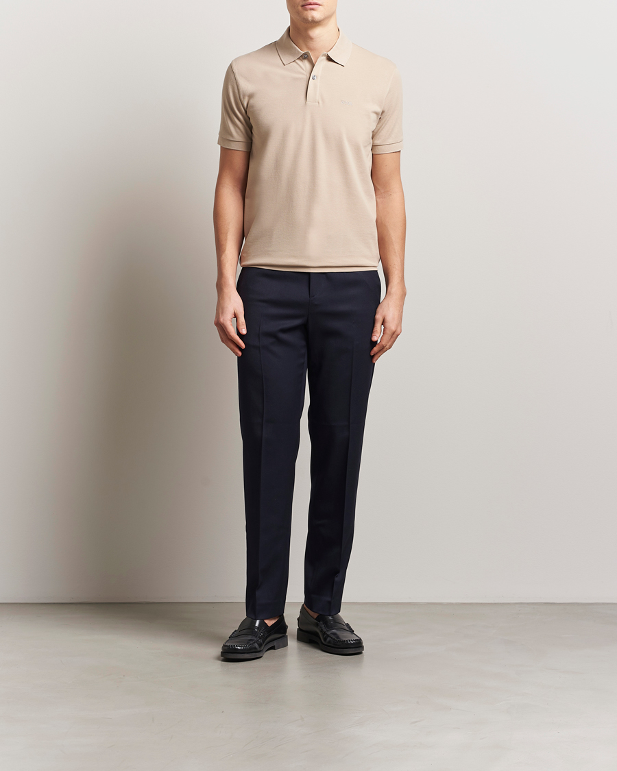 Herren | Poloshirts | BOSS BLACK | Pallas Polo Light Beige