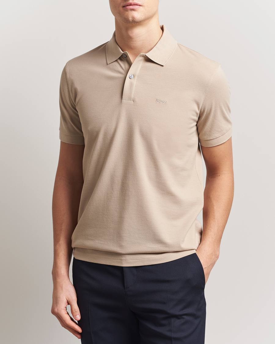 Herren | Poloshirts | BOSS BLACK | Pallas Polo Light Beige