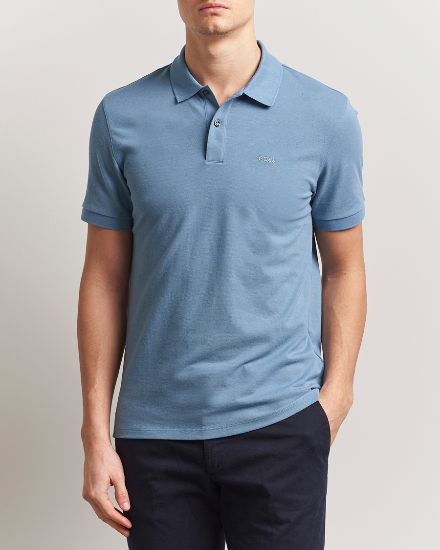 Herren | Poloshirts | BOSS BLACK | Pallas Polo Light Blue