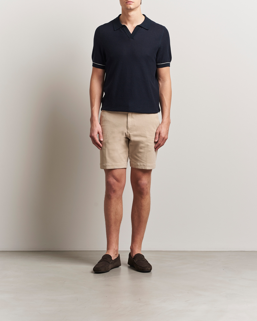 Herren | Poloshirts | BOSS BLACK | Jianluca Cotton/Lyocell Knitted Polo Dark Blue