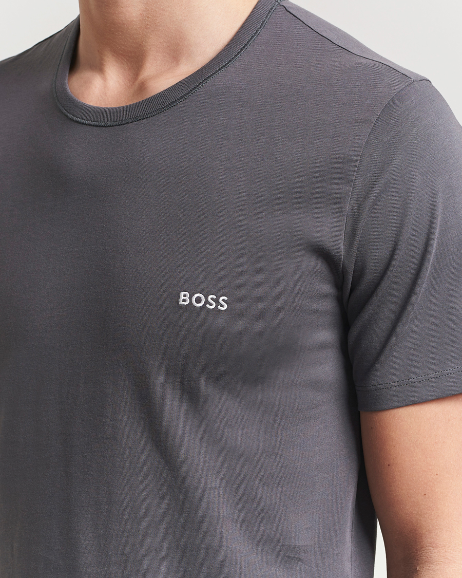 Herren | T-Shirts | BOSS BLACK | 3-Pack Crew Neck T-Shirt White/Green/Grey