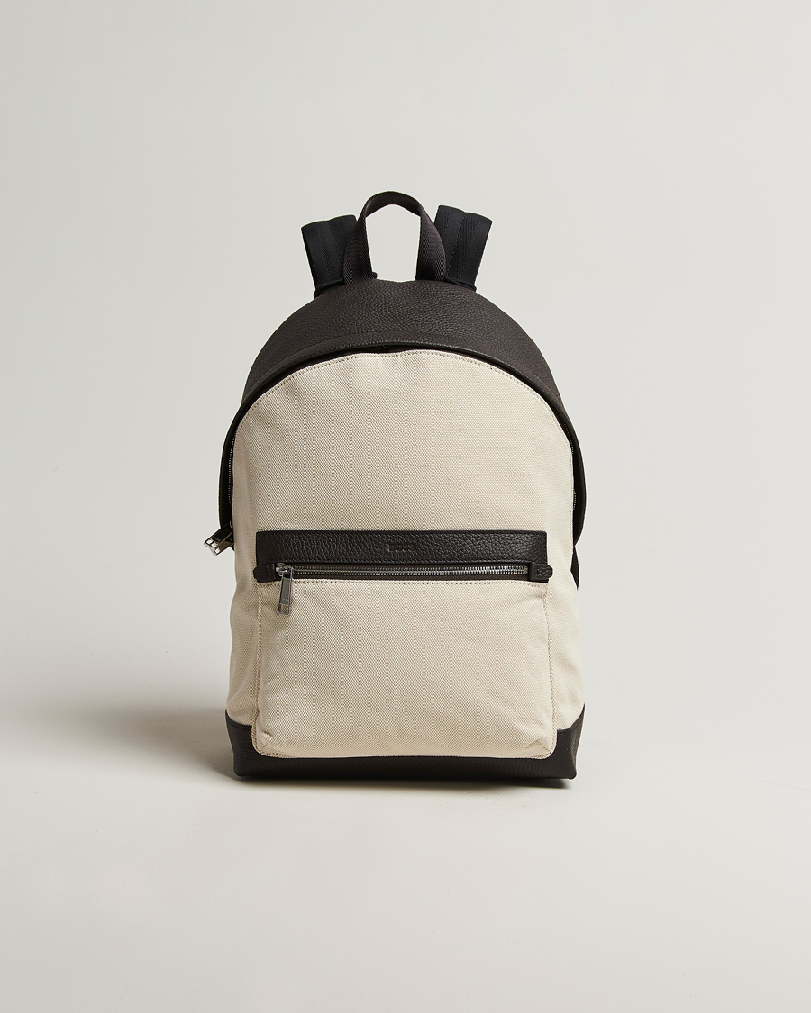Herren | Taschen | BOSS BLACK | Canvas Backpack Natural