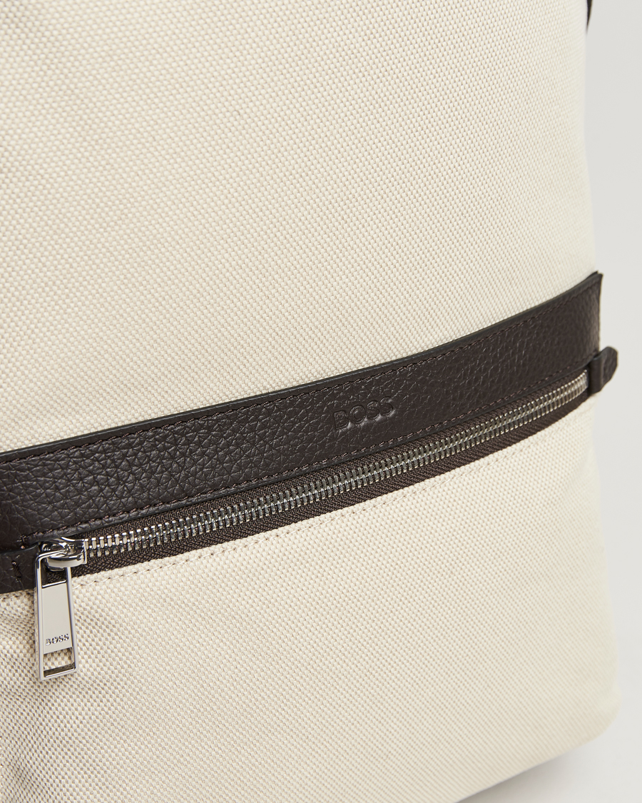 Herren | Taschen | BOSS BLACK | Canvas Backpack Natural