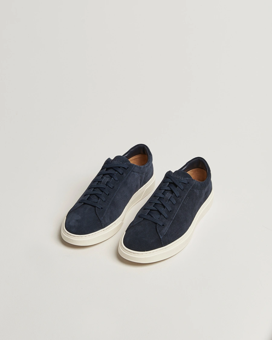 Herren | Sneaker | BOSS BLACK | Kieran Suede Sneaker Dark Blue