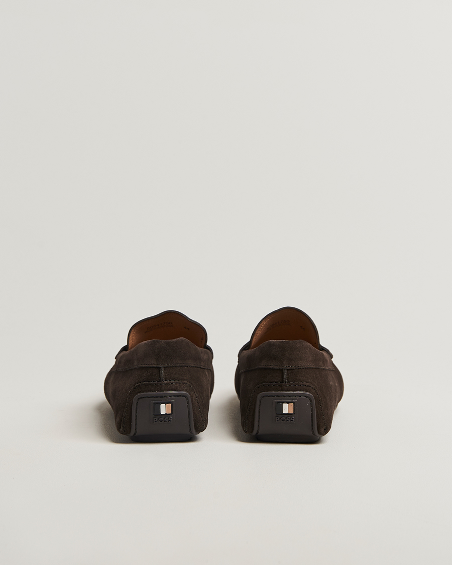 Herren | Loafer | BOSS BLACK | Noel Suede Moccasin Dark Brown