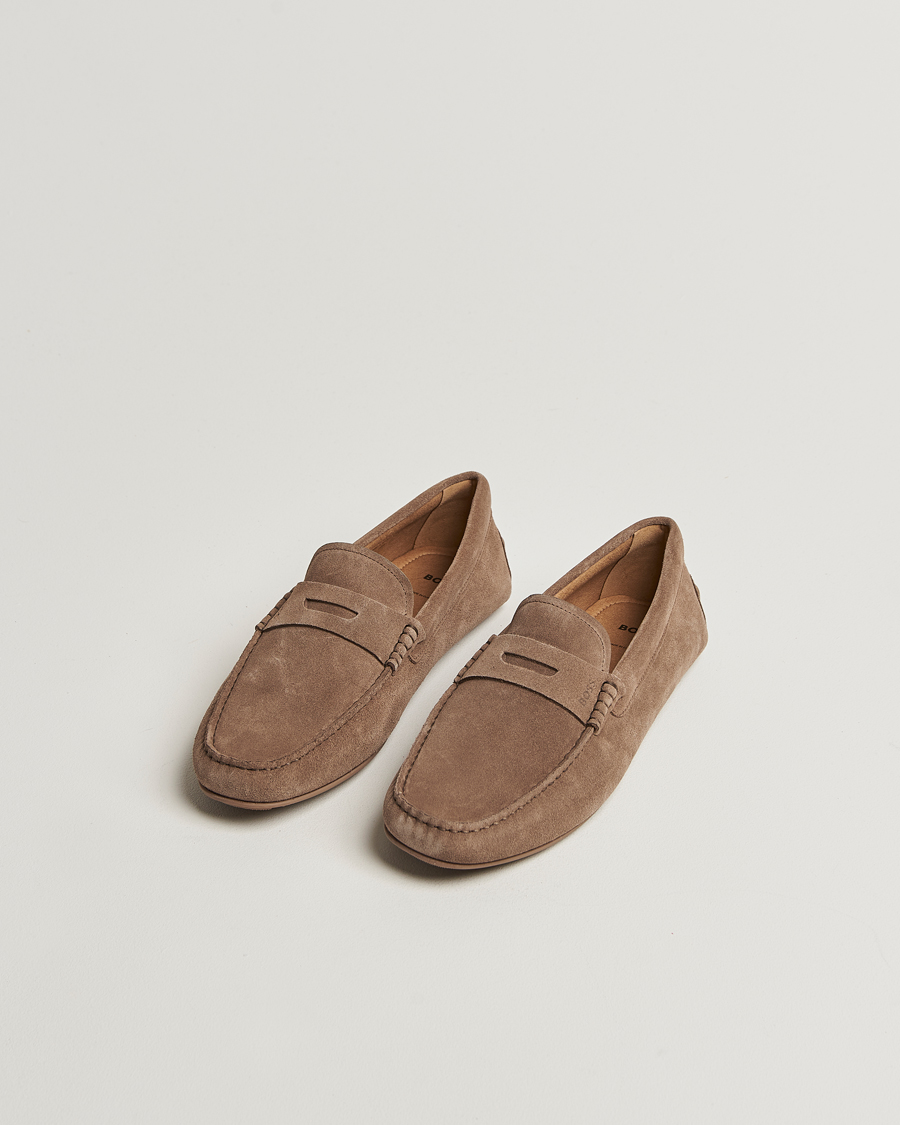 Herren | Loafer | BOSS BLACK | Noel Suede Moccasin Medium Beige